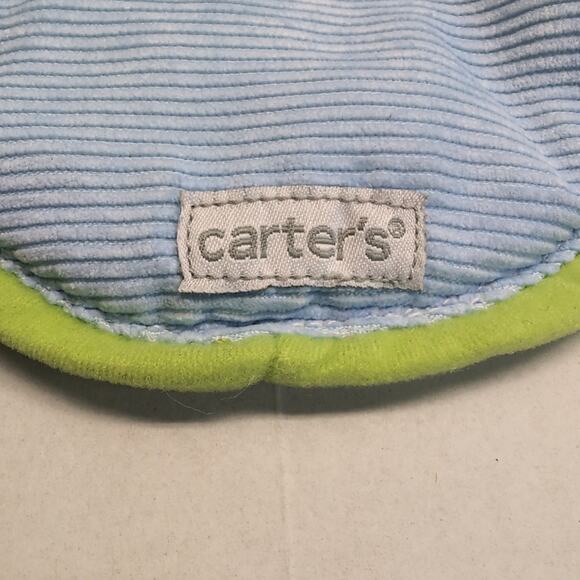 Carter's Monkey Crib Toy Plush Baby Rattle Teether Hanging Blue Green Brown - Picture 9 of 14